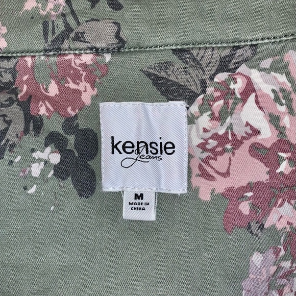 Floral Green Jean Jacket - Picture 3 of 5